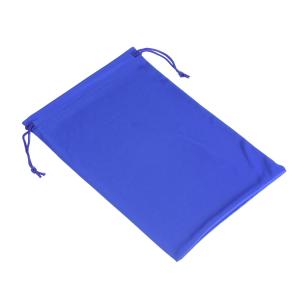 PATIKIL スキーゴーグルバッグ マイクロ繊維 スノーゴーグルケースカバー 柔らかい 収納スリーブ 巾着ポーチ サングラス メガネ ブルー