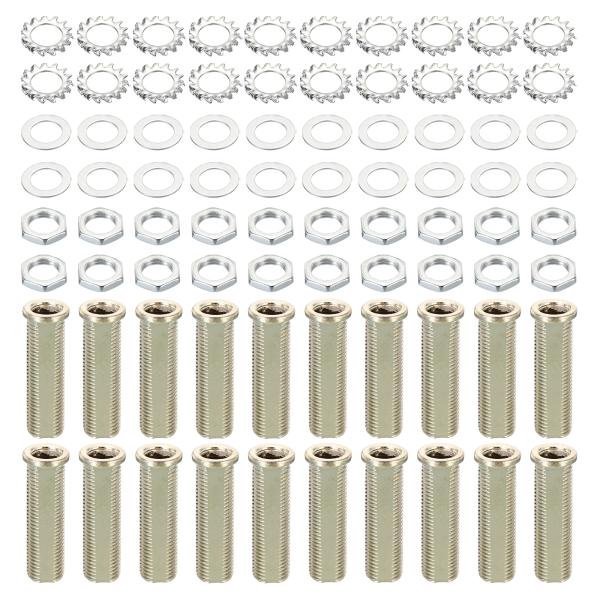 uxcell PATIKIL M10x33mmラウンドヘッダ中空スキューボルト スルーホールボルト ...