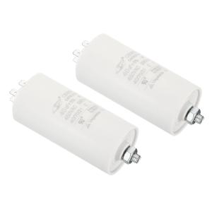 uxcell PATIKIL CBB60 40uFランニングコンデンサ 2個 AC 450V 4ピン 50/60Hz シリンダー 95x45mm｜soten2