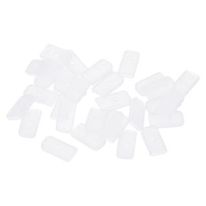 uxcell PATIKIL 6mm シリコンエンドキャップ 縫製用 30個 首輪コルセット 螺旋ボーンのヒント ポリエステルボーン用 ホワイト