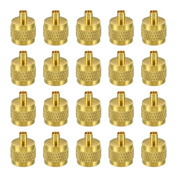 uxcell PATIKIL 1/4インチ SAE サービスアクセスバルブキャップ 20個 ゴムシー...