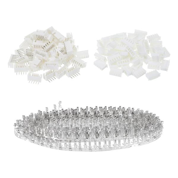 uxcell 2.54mmピッチコネクタキット 5ピン オスメス ヘッダー直角ソケットハウジングケー...