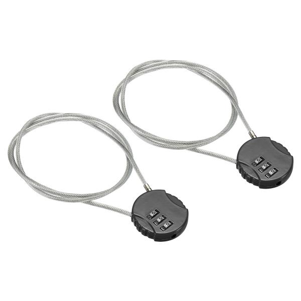 PATIKIL 小型 ダイヤルロック 南京錠 ダイヤル錠 80cm 2個 3桁 スポーツロッカー用 ...