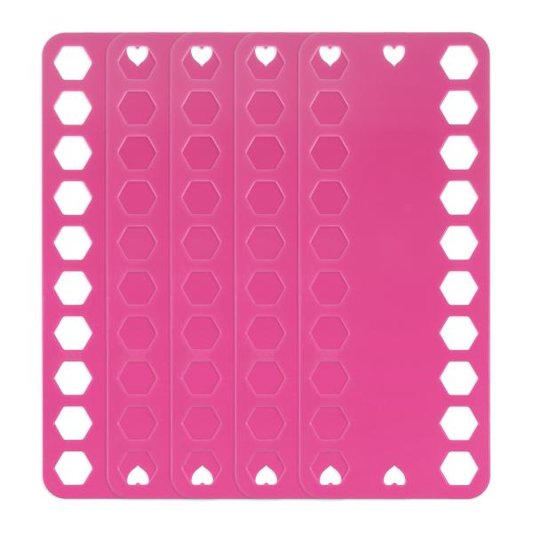 uxcell 刺繍フロスオーガナイザーカード 20ポジション PP プラスチック 195mmx80m...