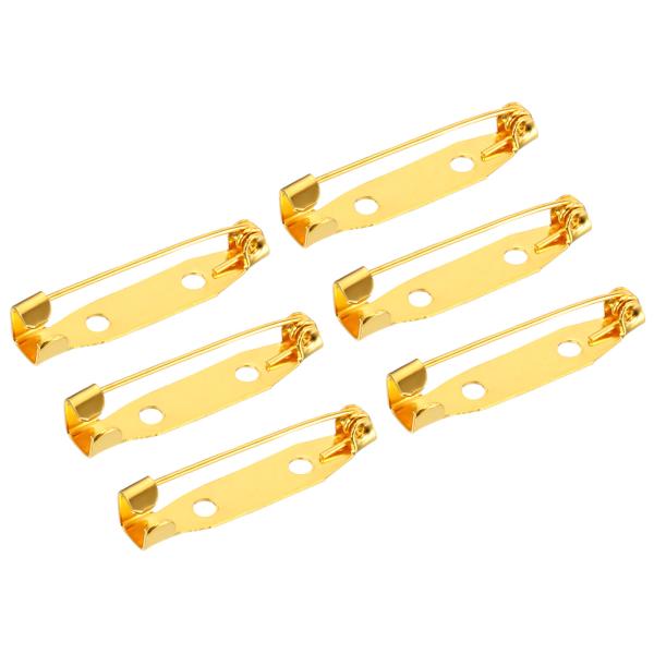 uxcell 安全バーピン 30mm ブローチ クラスプピン バックス ID バッジ ネームカード ...