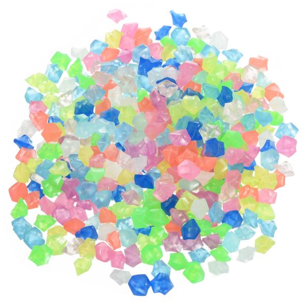 uxcell グローロックス 8-10mm グローペブル ダークルミナスストーン装飾 DIY装飾 マ...