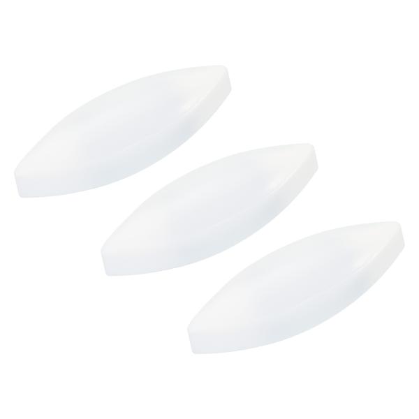 uxcell 磁気攪拌棒 全長30mm オリーブの形 PTFE被覆 マグネット ホワイト ラボ用 3...