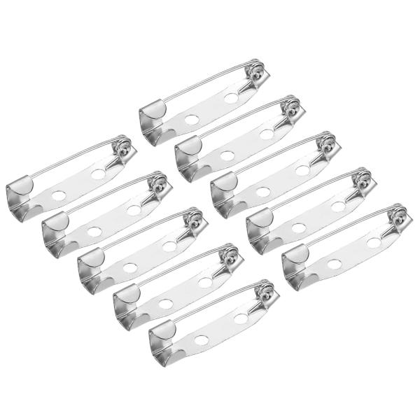 uxcell 安全バーピン 25mm ブローチ クラスプピン バックス ID バッジ ネームカード ...