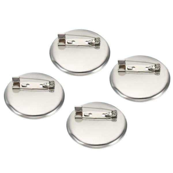 uxcell ブローチクラスプピンディスクベース 35mm ブランクトレイ ID バッジ ネームカー...