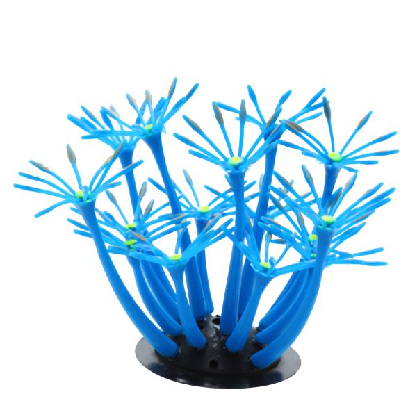 uxcell VOCOSTE アクアリウムシミュレーションサンゴひまわり シリコーン 蛍光サンゴ 水...