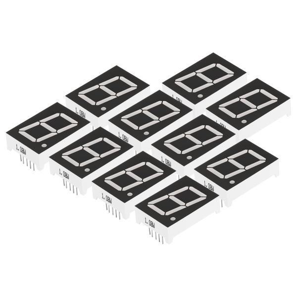 PATIKIL LEDディスプレイデジタル管 10個 7セグメント 10ピン 1ビット 24x34x...