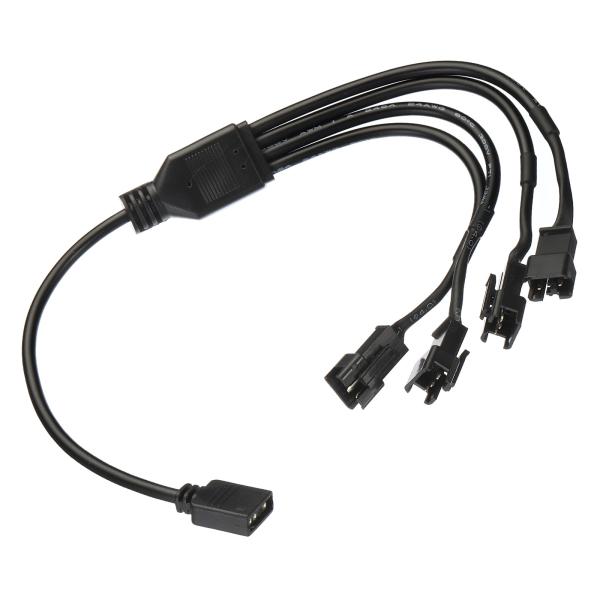 uxcell ARGBスプリッター 5V 3ピン-SM 3ピン オス延長ケーブルアダプター コネクタ...