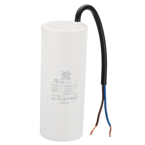 PATIKIL CBB60 70uf ランニングコンデンサー 1個 AC 450V 2ワイヤー 50...