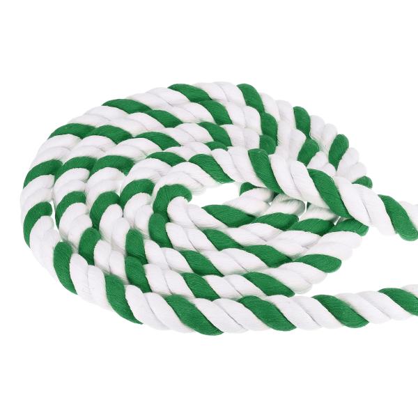 uxcell PATIKIL 25mmx7.6M ナチュラルツイストコットンロープ 3ストランド綱引...