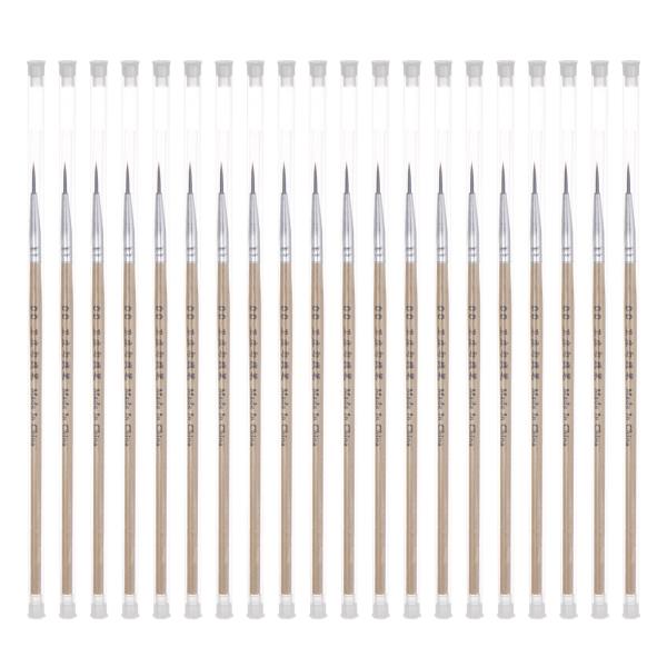 uxcell ディテールペイントブラシ 10mm尖ったチップ 165mm長さ ナイロン毛 保護チュー...