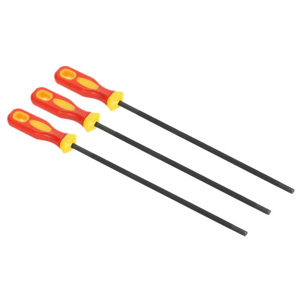 uxcell PATIKIL チェーンソーチェーンシャープニングファイル 3個 5.5mm レッド ...