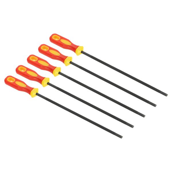 uxcell PATIKIL チェーンソーチェーンシャープニングファイル 5個 5.5mm レッド ...