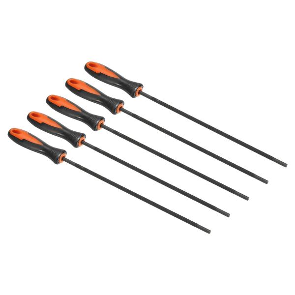 uxcell PATIKIL チェーンソーチェーンシャープニングファイル 5個 4.8mm ブラック...