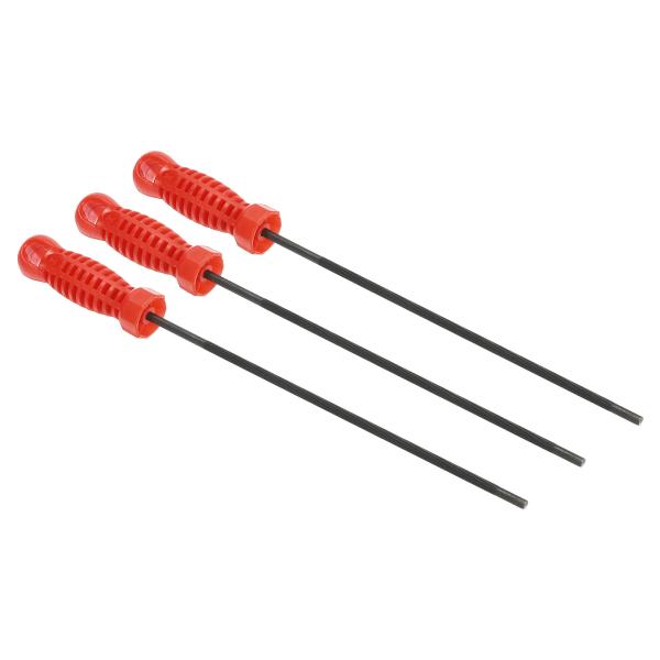 uxcell PATIKIL チェーンソーチェーンシャープニングファイル 3個 4.8mm レッド