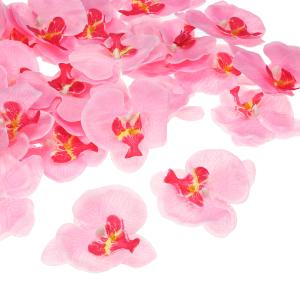 PATIKIL 90mm 人工的な蘭の花ヘッズ 40個 シルク胡蝶蘭 フェイク胡蝶蘭ヘッズ 結婚式 花 花束 装飾 DIY クラフト作成用 ピンク｜soten2