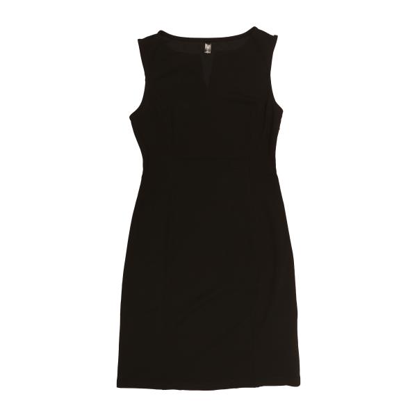 Allegra K タイトワンピース Vネック ワーク オフィス ビジネス ノースリーブ ボディコン...