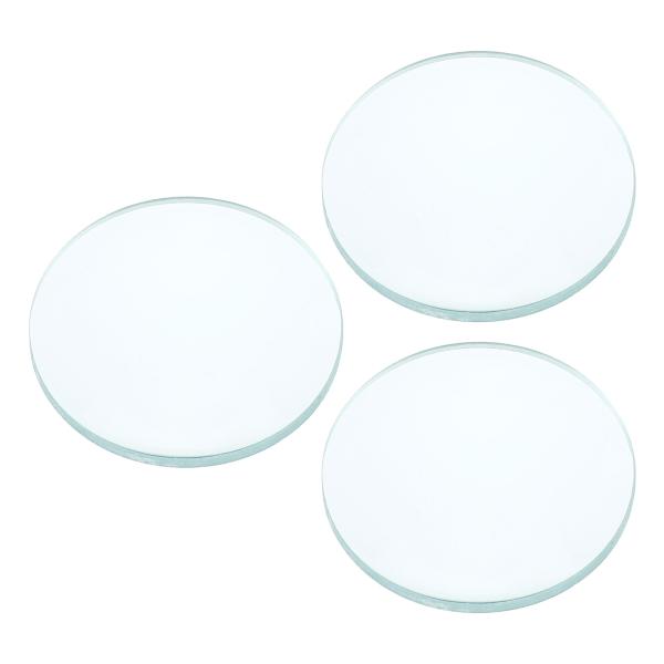 PATIKIL 2"（50mm）焦点距離 二重凸レンズ 3個セット 30mm直径 5mm高さ 物理実...