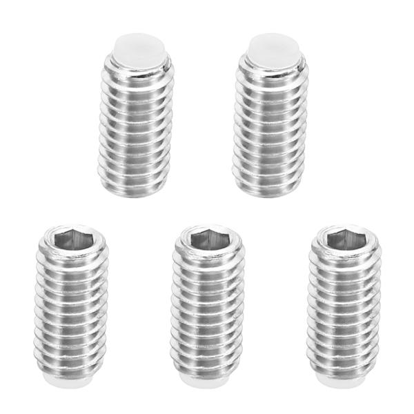 PATIKIL M6x12 mm ナイロン先端イモネジ 5個 メートル六角ソケットヘッド カップポイ...
