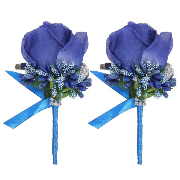 uxcell ブートニエール ウェディングローズ新郎ブートニア ピンとクリップ付き 結婚式 パーティ...