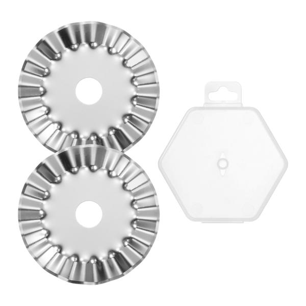 uxcell ロータリーカッター刃 中波動刃 SKS-7鋼鉄 シャープネス キルティングロータリーカ...