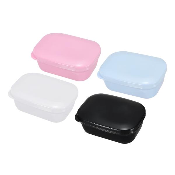 PATIKIL ソープホルダー 4パック ポータブルバー ソープディッシュコンテナ トラベルソープケ...