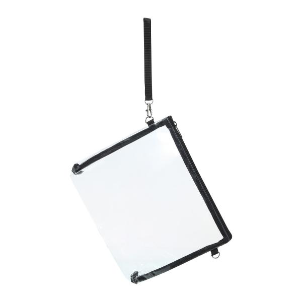 PATIKIL 10"×7.5" クリアクロスボディバッグ リストストラップ付き スタジアム承認済み...