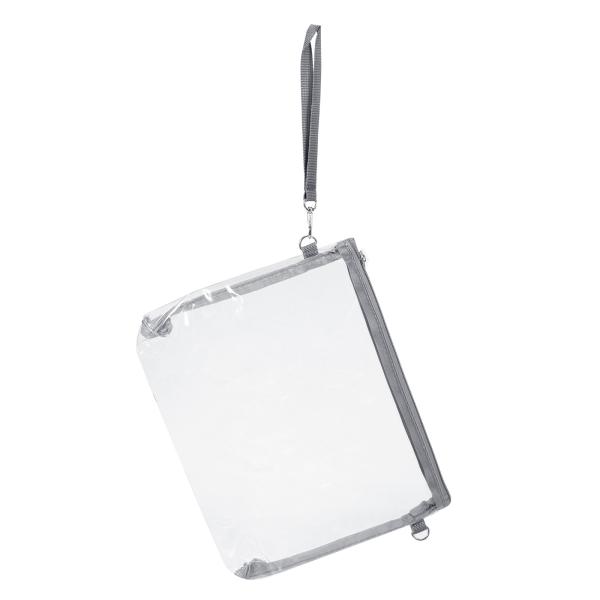 PATIKIL 10"×7.5" クリアクロスボディバッグ リストストラップ付き スタジアム承認済み...