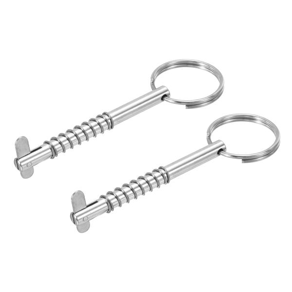 PATIKIL 316ステンレス鋼 クイックリリースピン 2個 ビミニ トップピン 使用可能長さ65...