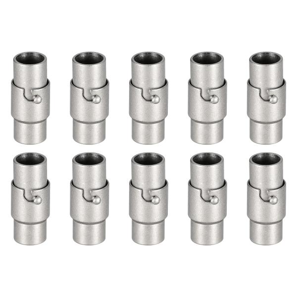 uxcell レザーコードエンドクラ スプ 10個セット 5mm穴 レザーマグネットクラ スプ コー...