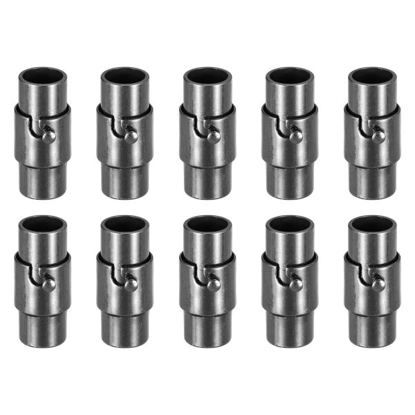 uxcell レザーコードエンドクラ スプ 10個セット 5mm穴 レザーマグネットクラ スプ コー...