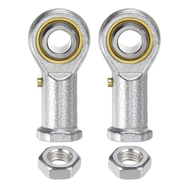 uxcell 2個セット PHSB6 女性用ロッドエンドベアリング 3/8"ボアと3/8-24 左ネ...