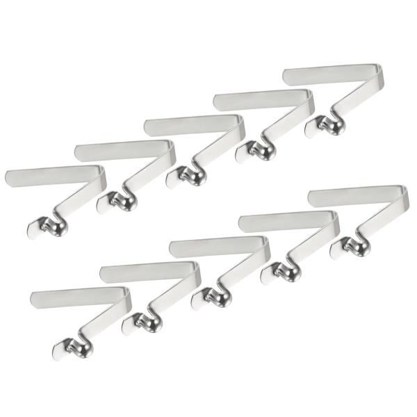 PATIKIL 7x6mm カヤックパドルスナップ 10個セット テントポールクリップ スチール V...