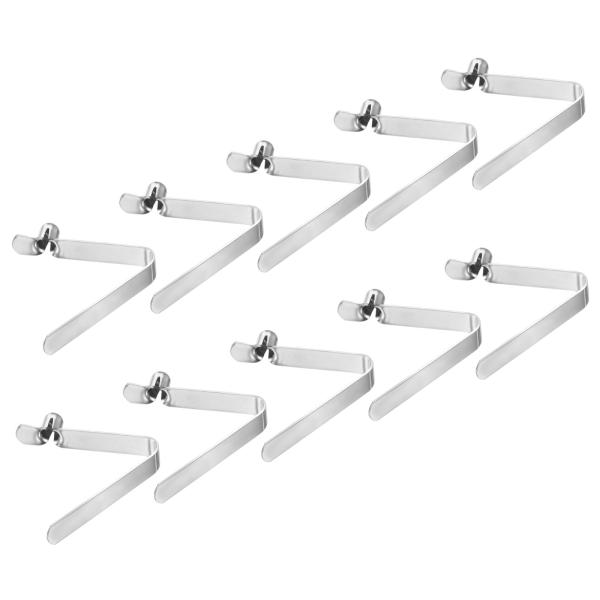 PATIKIL 6.4x5mm カヤックパドルスナップ 10個入り テントポールクリップ スチール ...