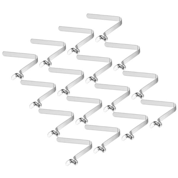 PATIKIL 6.4x5mm カヤックパドルスナップ 16個セット テントポールクリップ スチール...