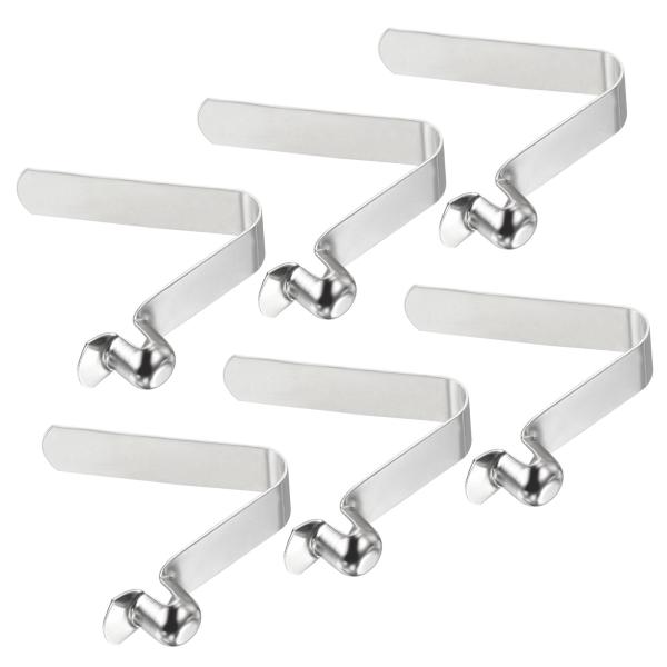 PATIKIL 8.3x8mm カヤックパドルスナップ 6個セット テントポールクリップ スチール ...