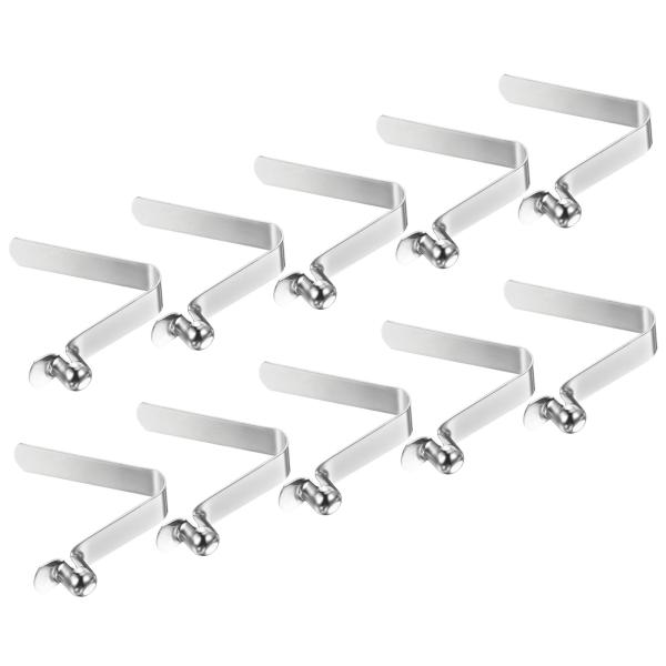 PATIKIL カヤックパドルスナップ8.2x7mm テントポールクリップ10個セット スチールV字...