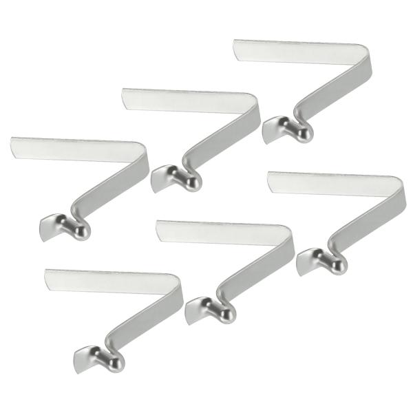 PATIKIL カヤックパドルスナップ 5x3mm 6個セット テントポールクリップ スチール V字...