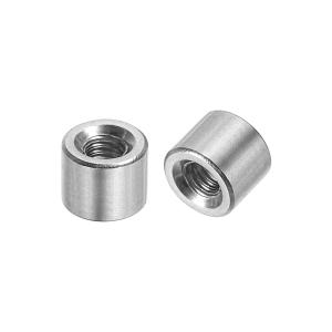 uxcell 10個セット M4 ラウンドコネクタナット 304ステンレススチールカップリングナット 6mm/0.24