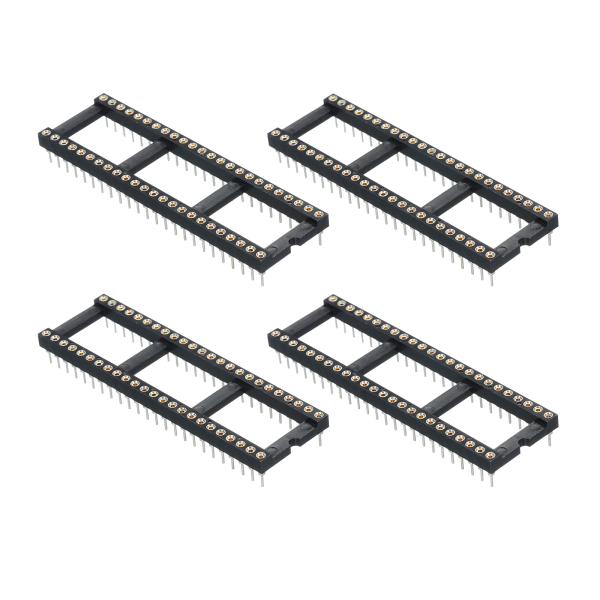 uxcell 4個入り DIP ICチップソケットアダプター ラウンドピン 48P 2.54mmピッ...
