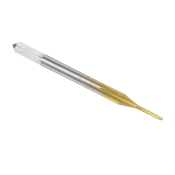 uxcell メトリックマシンタップ M0.8 x 0.2mm H2 チタンコーティング (Tiコー...