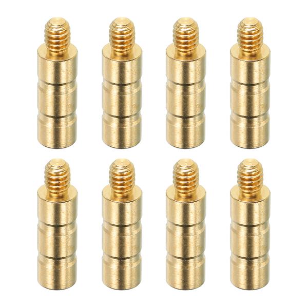 PATIKIL 50グレ イン アーチェリーアロー用真鍮インサート 8パック インサートスクリューカ...