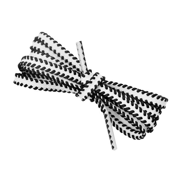 Elerevyo フラットなカラフルな靴ひも ワークブーツ用ファッションスニーカー用靴ひも 2組 白...