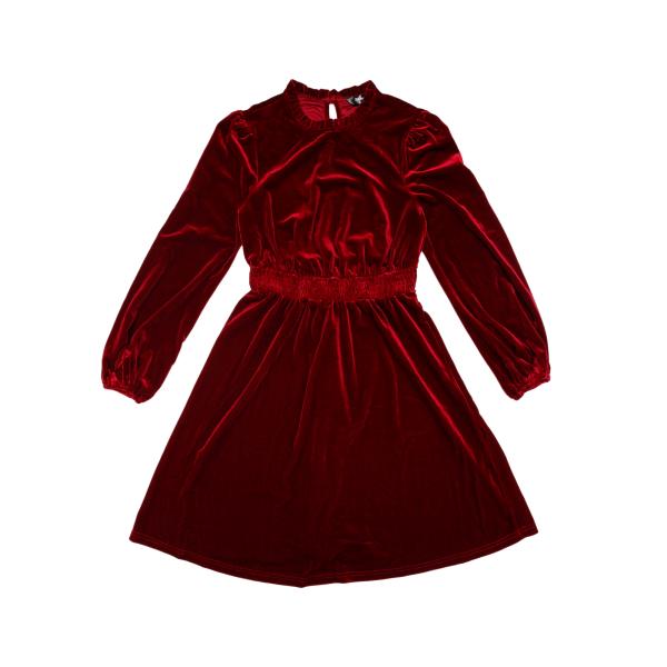 uxcell Allegra K レディース ベルベットドレス スモックウエストライン 長袖 ウェデ...