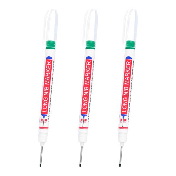 PATIKIL ディープホールマーカーペン 3本入り 防水インク 22mm/0.87&quot; ロングノーズ...