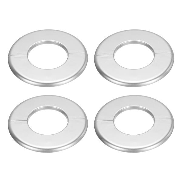 uxcell 4個セットの壁用スプリットフランジ 130mmOD エスカッションプレート ABS製ラ...